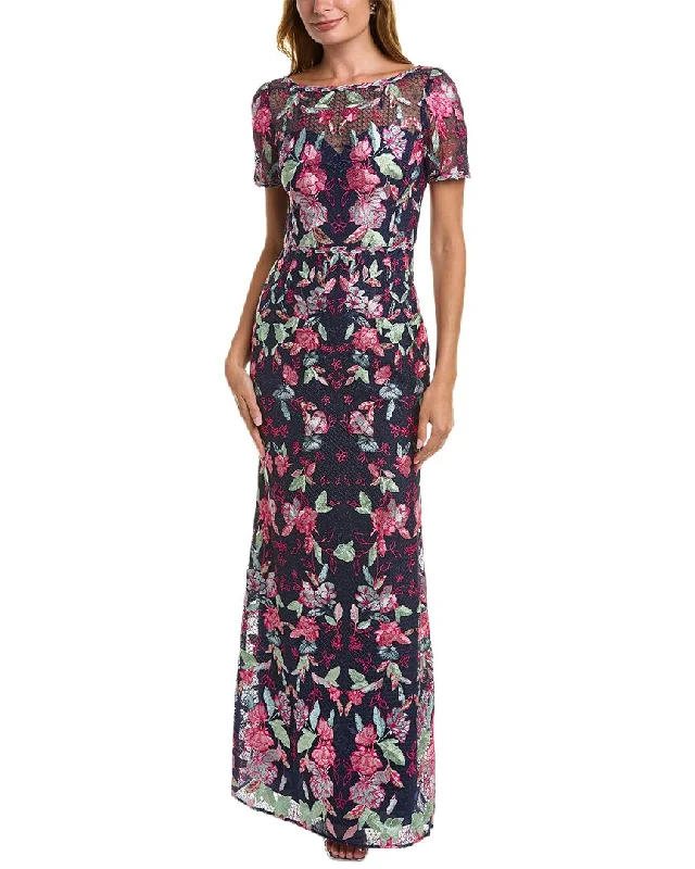 Party dress that suits your personality -Marchesa Notte Embroidered Gown