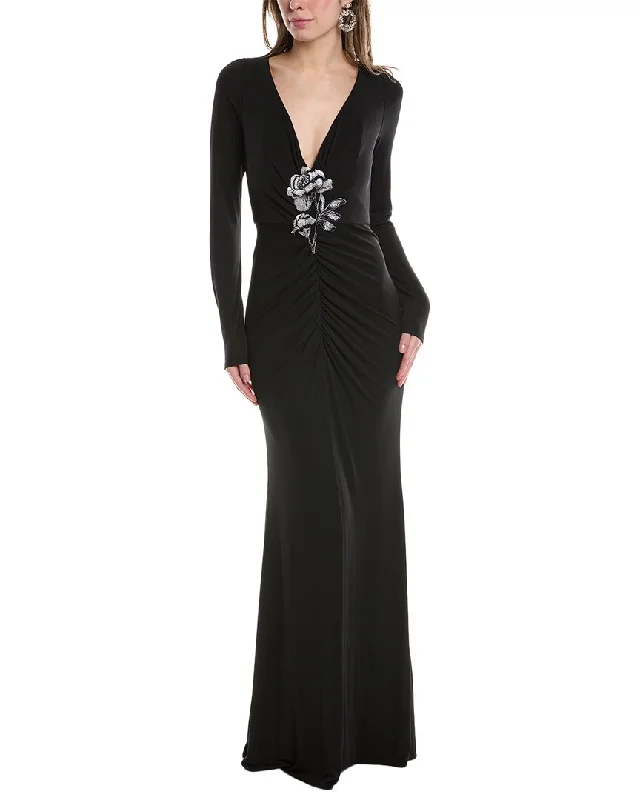 Party dress: the perfect fit -Marchesa Notte Jersey Drape Gown