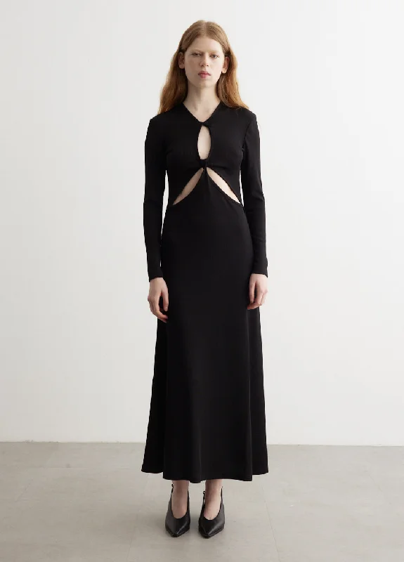 Party dress that is show-stopping -Open Twist Anglaise Dress