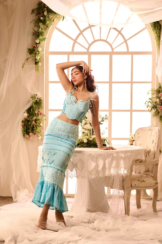 Party dress: how to choose -Zita Powder Blue Coord Set