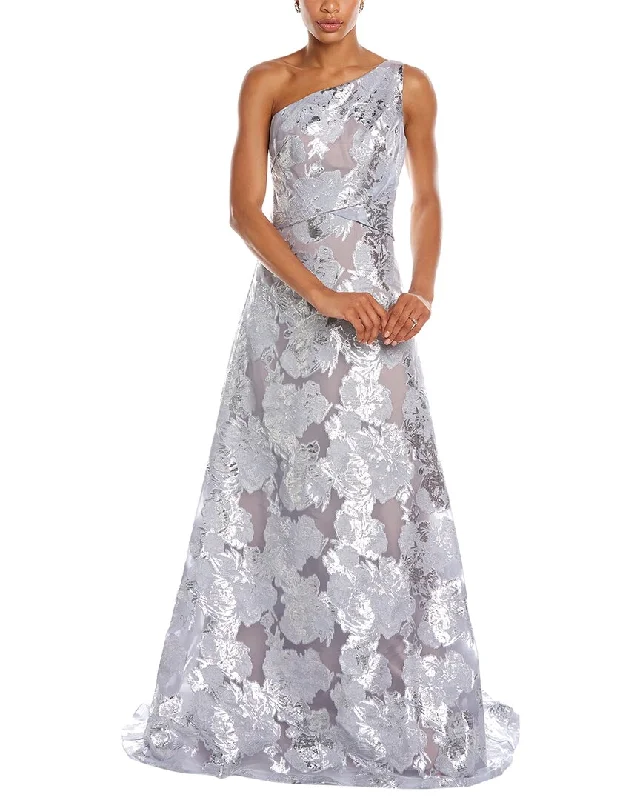 Party dress for a semi-formal event -Rene Ruiz Brocade Gown