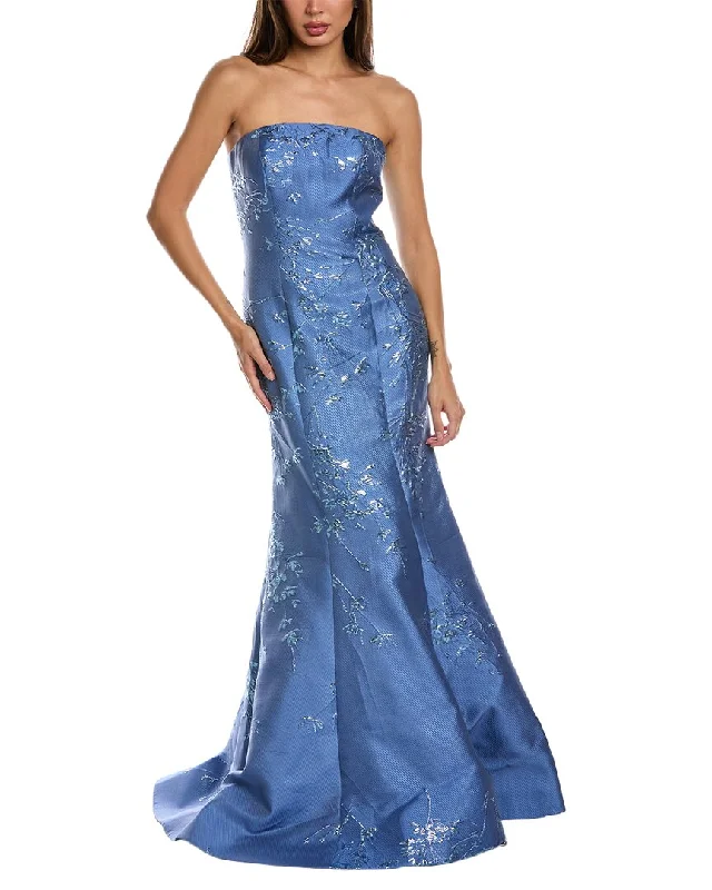 Dress for party cocktail attire -Rene Ruiz Jacquard Gown