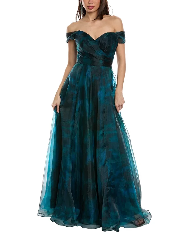 Party dress with hat -Rene Ruiz Organza Gown