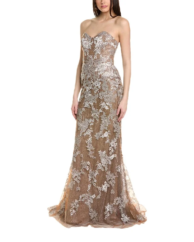 Party dress that is Instagram worthy -Rene Ruiz Strapless  Gown