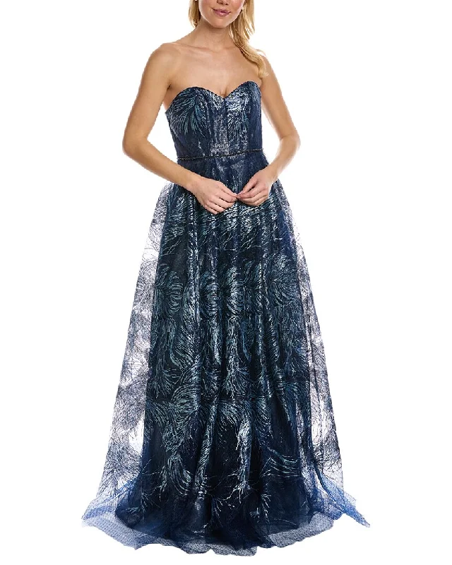 Party dress with gloves -Rene Ruiz Sweetheart Gown