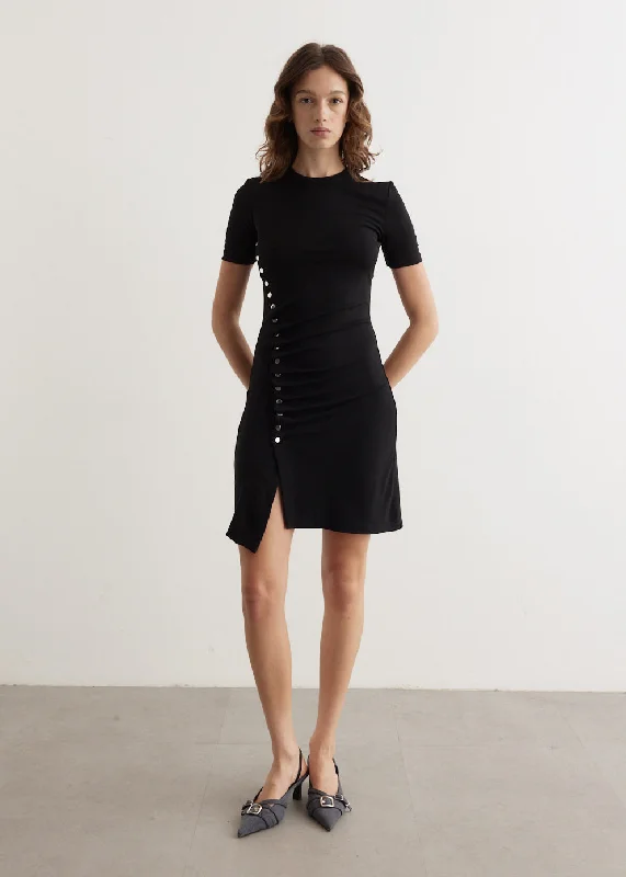 Party dress with jacket -Draped Dress