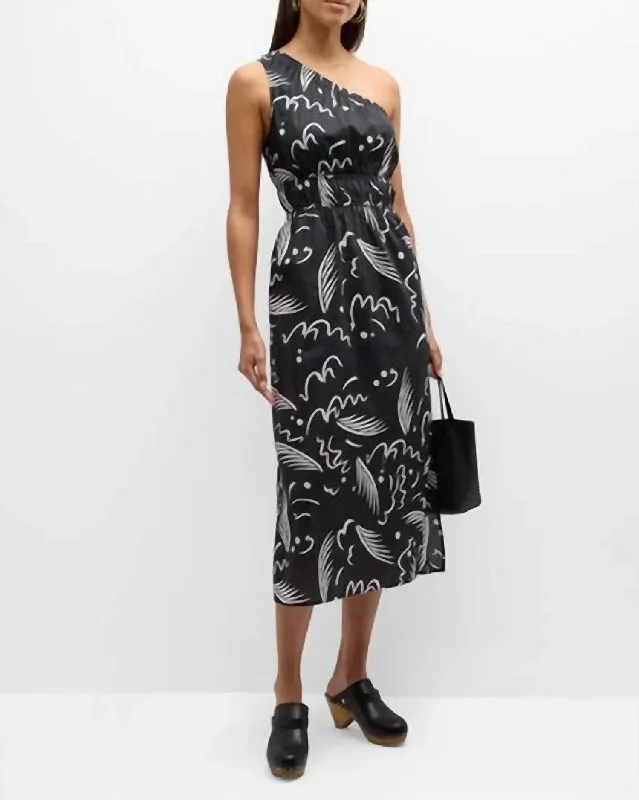 crystal belt evening dress styling-Selani Dress In Tahiti Night