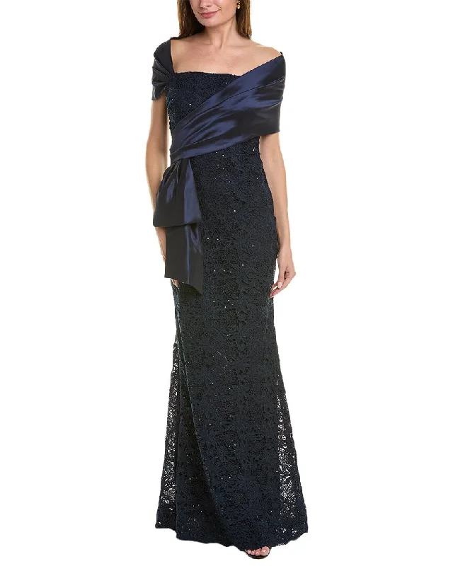 Party dress that is impressive -Teri Jon by Rickie Freeman Lace Gown