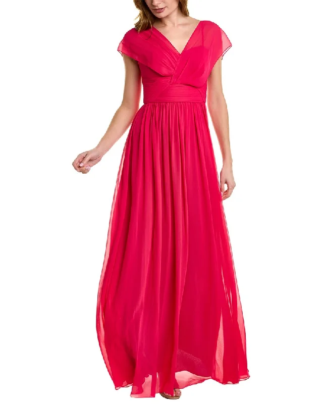 Party dress for masquerade ball -Teri Jon by Rickie Freeman Pleated Bodice Gown