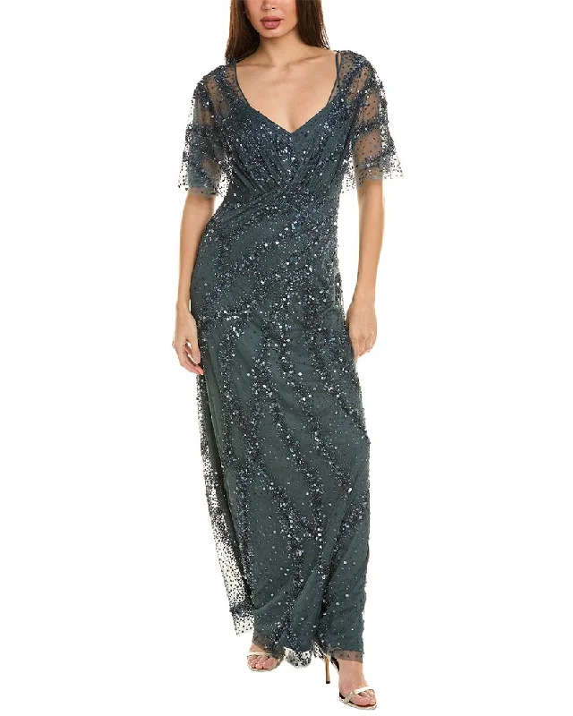 Dress for party stylish appearance -Theia Embellished Gown