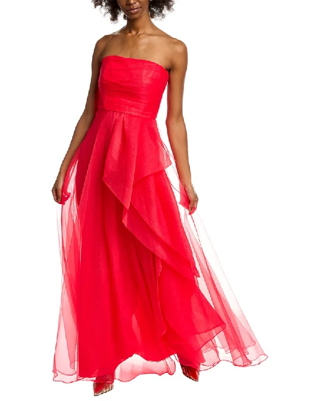 Party dress with animal print -Theia Teresa Gown