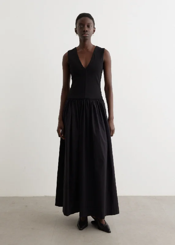 Party dress that is unforgettable -V-Knit Cotton Dress