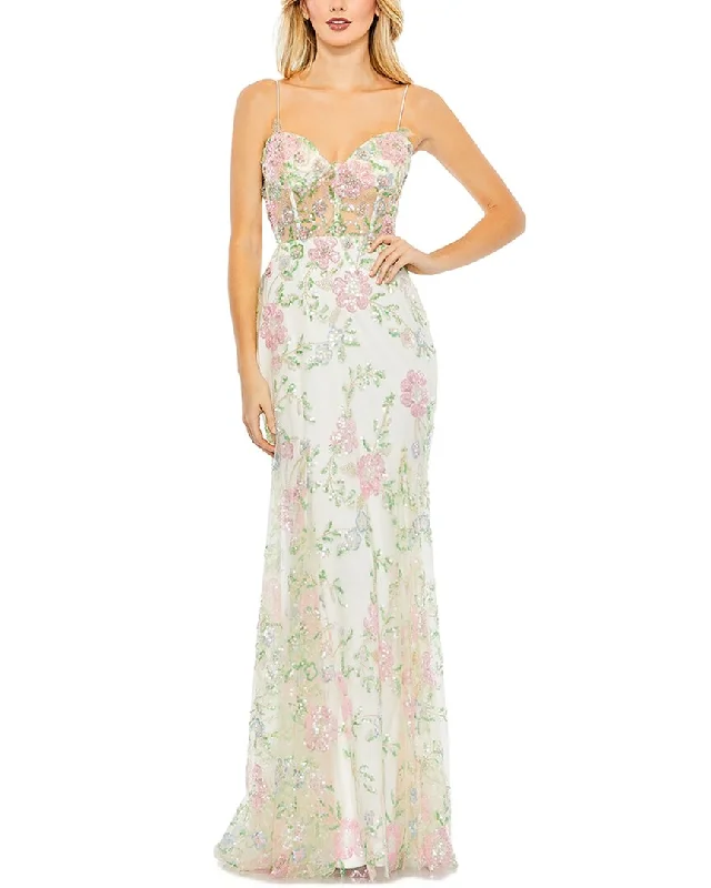 off-shoulder evening gown for proms-Mac Duggal Evening Gown