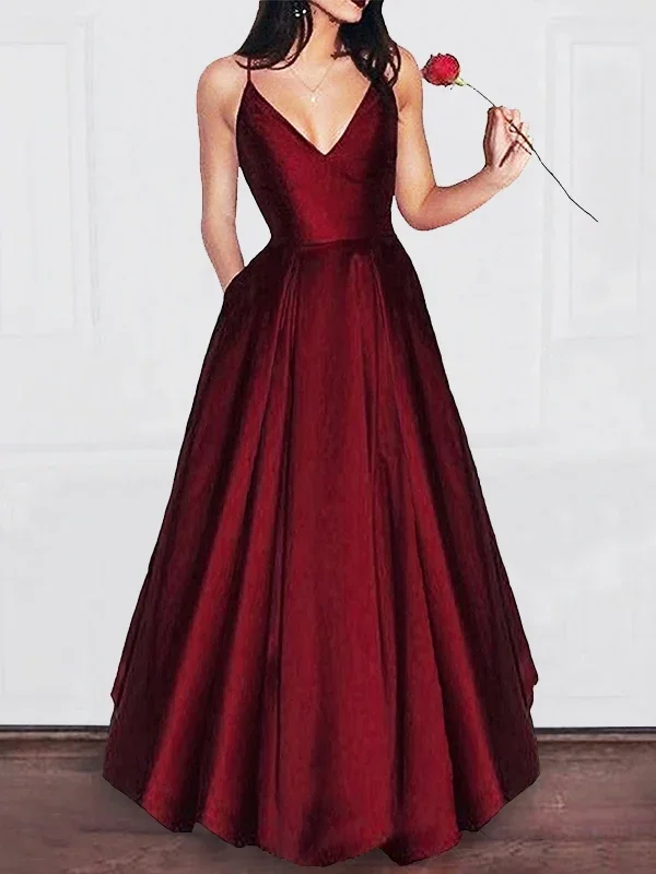 Modern prom dresses for 2023 trends-2024 Siren Princess/A-Line Burgundy Satin Prom Dresses gh1164 Modern prom dresses for 2023 trends-2024 Siren Princess/A-Line Burgundy Satin Prom Dresses gh1164
