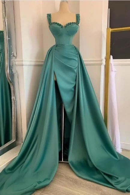 Trendy short prom dresses for spring-Amazing Sweetheart Crystal Ruffles Mermaid Evening Gown With Long Sweep Train gh2056 Trendy short prom dresses for spring-Amazing Sweetheart Crystal Ruffles Mermaid Evening Gown With Long Sweep Train gh2056