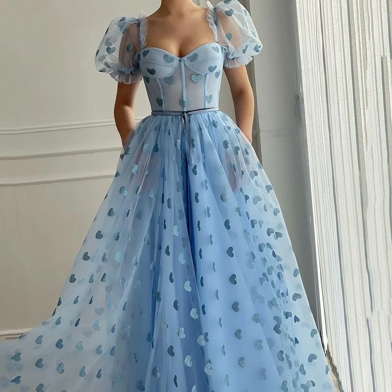 Beautiful blue prom dresses for elegance-Baby Blue Long Prom Dresses 2024 with Pocket Hearty Short Sleeve Pageant Formal Evening Party Dresses Floor Length gh1833 Beautiful blue prom dresses for elegance-Baby Blue Long Prom Dresses 2024 with Pocket Hearty Short Sleeve Pageant Formal Evening Party Dresses Floor Length gh1833
