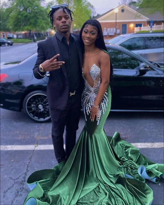 Comfortable prom dresses for long wear-Green Prom Dress Mermaid With Lace Appliques gh2145 Comfortable prom dresses for long wear-Green Prom Dress Mermaid With Lace Appliques gh2145