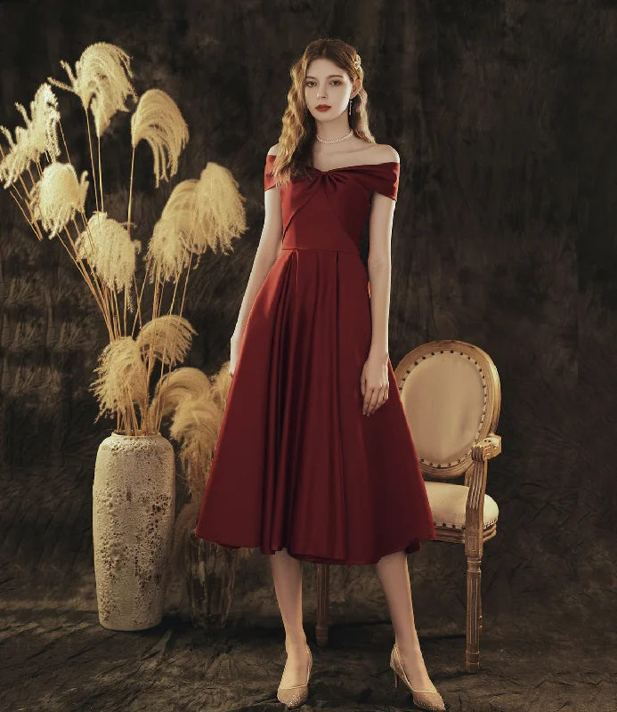 Sexy satin prom dresses for a sleek look-Burgundy tulle beads long prom dress evening dress 10418 Sexy satin prom dresses for a sleek look-Burgundy tulle beads long prom dress evening dress 10418
