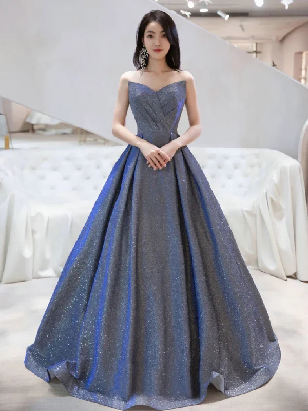 Prom dresses with beading-Charming V-Neckline Sequins Long Simple Party Dresss, New Shiny Prom Dress Formal Dress gh250