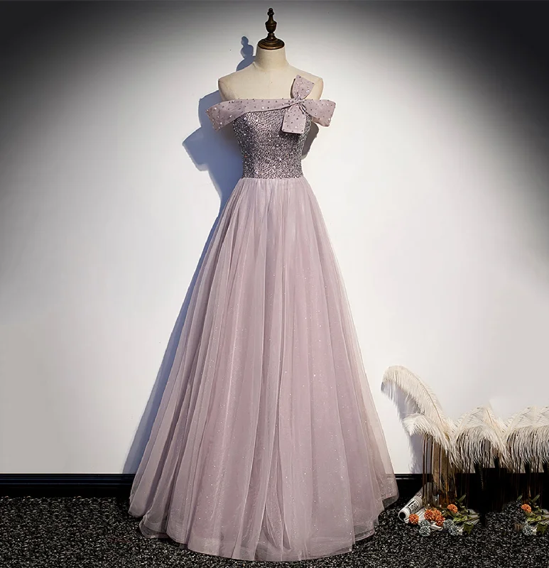Unique high-fashion prom dresses for teens-Cute tulle beads long A line prom dress evening gown 10038 Unique high-fashion prom dresses for teens-Cute tulle beads long A line prom dress evening gown 10038