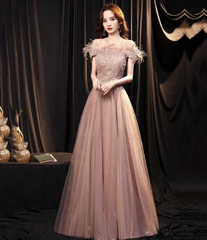 A-line prom dresses for all body types-Cute tulle lace long prom dress A line evening gown 10165 A-line prom dresses for all body types-Cute tulle lace long prom dress A line evening gown 10165