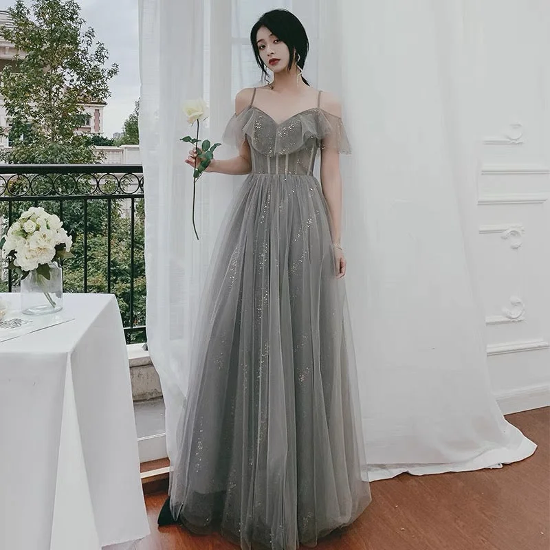 Unique high neck prom dresses for a sophisticated look-Cute tulle long A ine prom dress evening gown 10136 Unique high neck prom dresses for a sophisticated look-Cute tulle long A ine prom dress evening gown 10136