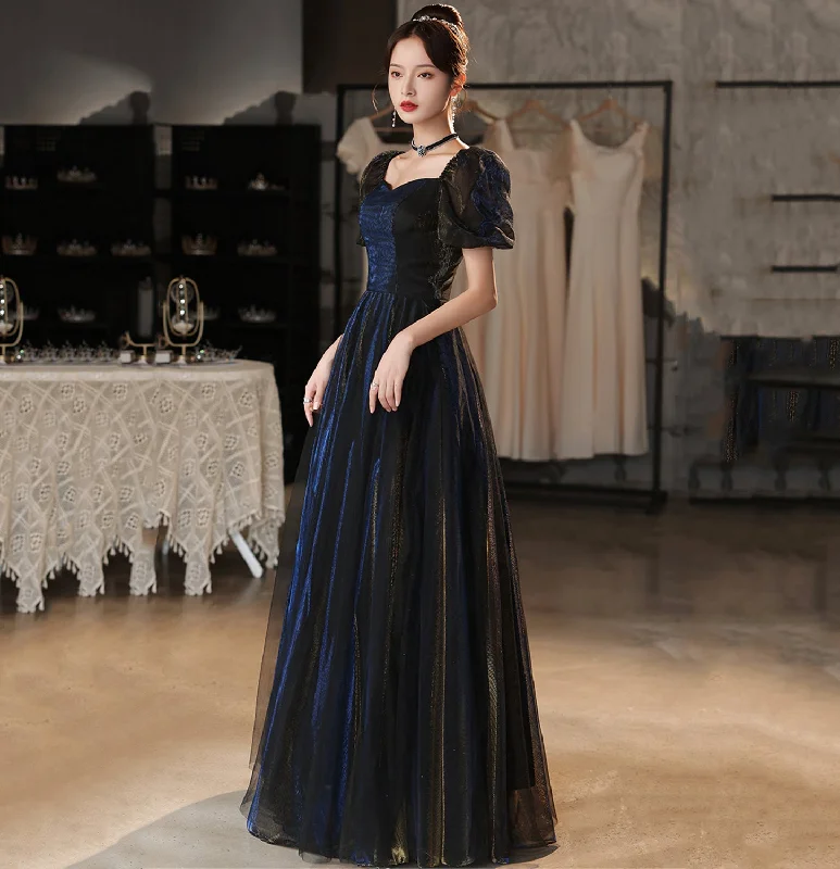 Prom dresses for plus-size women-Cute tulle long A line prom dress evening gown 10037 Prom dresses for plus-size women-Cute tulle long A line prom dress evening gown 10037