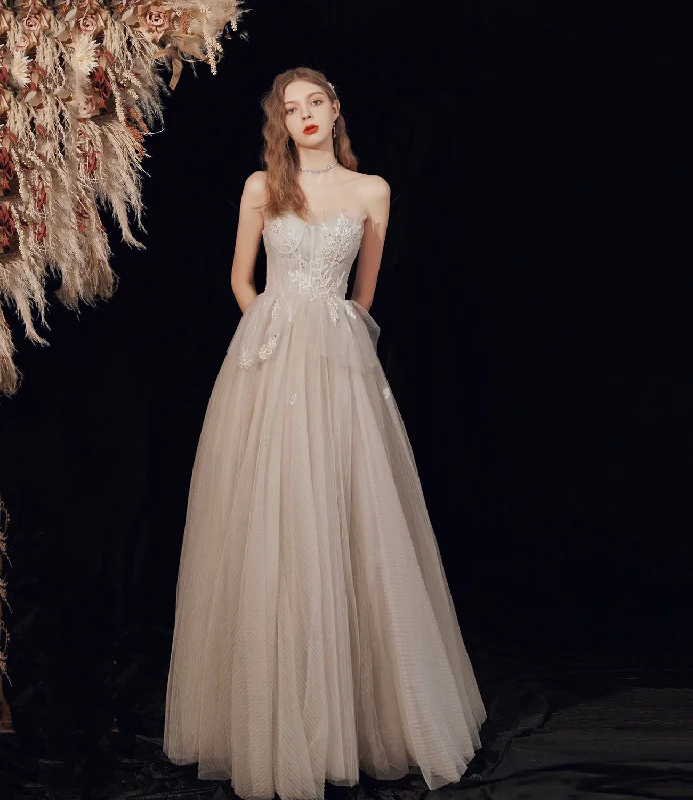 Bold black prom dresses for statement style-Cute tulle sequins long prom dress evening dress 10189 Bold black prom dresses for statement style-Cute tulle sequins long prom dress evening dress 10189