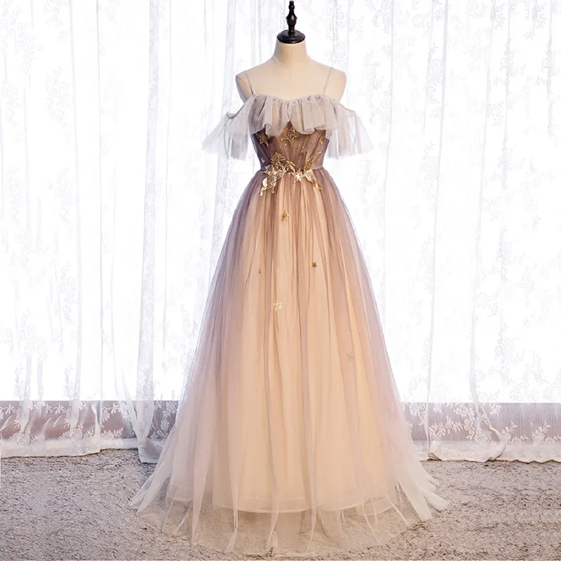 Prom dresses for St. Patrick's Day-Cute tulle sequins long prom dress evening dress 8963 Prom dresses for St. Patrick's Day-Cute tulle sequins long prom dress evening dress 8963