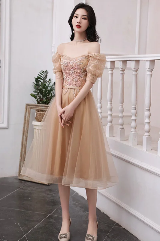 Playful prom dresses with ruffle hems-Cute tulle short A line prom dress homecoming dress 8775 Playful prom dresses with ruffle hems-Cute tulle short A line prom dress homecoming dress 8775