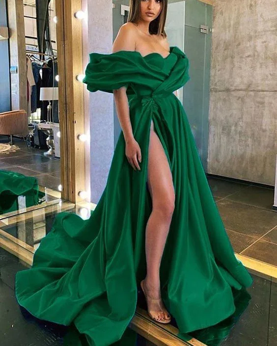 Perfect prom dresses for a unique look-Emerald Green Royal Blue Evening Party Dress Long Poofy Off Shoulde gh1984 Perfect prom dresses for a unique look-Emerald Green Royal Blue Evening Party Dress Long Poofy Off Shoulde gh1984