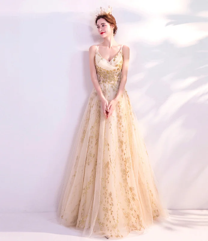 Feminine prom dresses with delicate fabrics-Elegant tulle sequins long A line prom dress evening dress 8832 Feminine prom dresses with delicate fabrics-Elegant tulle sequins long A line prom dress evening dress 8832