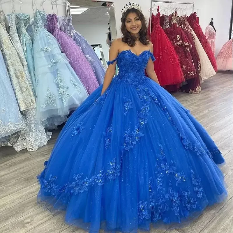 Eye-catching red prom dresses for impact-Off-Shulder Ball Gown Quinceanera Dresses Vestidos De 15 Anos Fashion 3D Flower Tulle Sweet 16 Princess Party Gown gh948 Eye-catching red prom dresses for impact-Off-Shulder Ball Gown Quinceanera Dresses Vestidos De 15 Anos Fashion 3D Flower Tulle Sweet 16 Princess Party Gown gh948