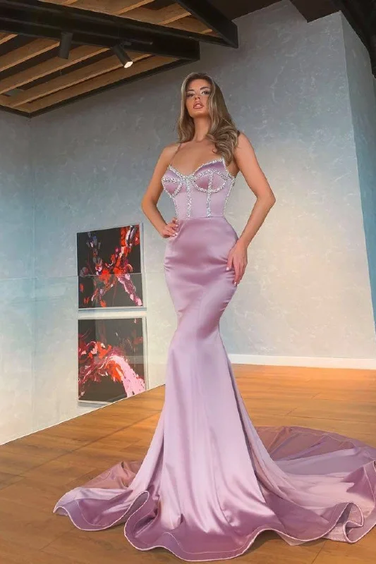 What to wear with prom dress-Gorgeous Spaghetti-Straps Mermaid Prom Dress Sequins Formal Wears gh1943 What to wear with prom dress-Gorgeous Spaghetti-Straps Mermaid Prom Dress Sequins Formal Wears gh1943