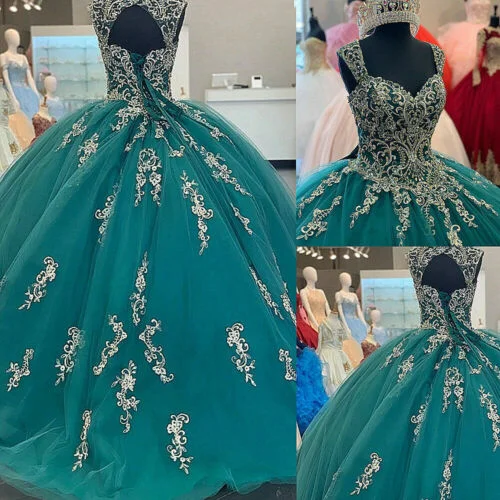Bold purple prom dresses for impact-Green Sweetheart Quinceanera Dresses Beaded Appliques Tulle Sweet 16 Ball Gown gh949 Bold purple prom dresses for impact-Green Sweetheart Quinceanera Dresses Beaded Appliques Tulle Sweet 16 Ball Gown gh949