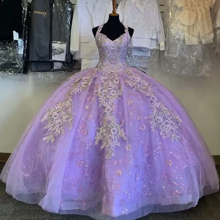 Affordable prom dresses for any occasion-Halter Quinceanera Dresses Lace Applique Sweet 16 Evening Ball Gown Vestido de Fiesta Prom dresses gh983 Affordable prom dresses for any occasion-Halter Quinceanera Dresses Lace Applique Sweet 16 Evening Ball Gown Vestido de Fiesta Prom dresses gh983