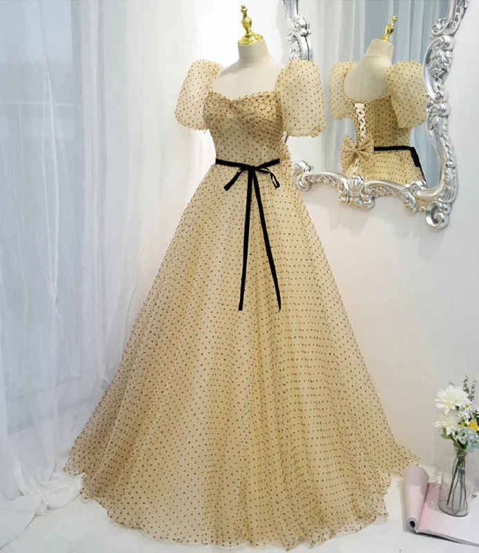 Pretty prom dresses with pleats-Lovely tulle long A line prom dress evening dress 8821 Pretty prom dresses with pleats-Lovely tulle long A line prom dress evening dress 8821