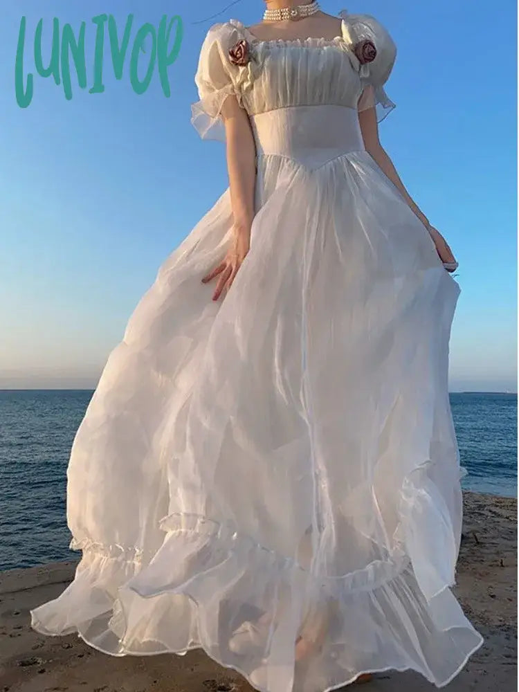 White with flower