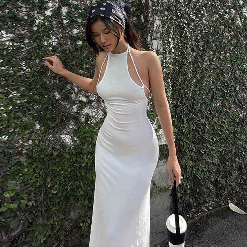 Sexy open-back prom dresses-Lunivop Fashion Women Maxi Dress Halter Sexy Backless Strap Elegant Club Party Summer Holiday Outfits Sleeveless Long Prom Dresses Robe Sexy open-back prom dresses-Lunivop Fashion Women Maxi Dress Halter Sexy Backless Strap Elegant Club Party Summer Holiday Outfits Sleeveless Long Prom Dresses Robe
