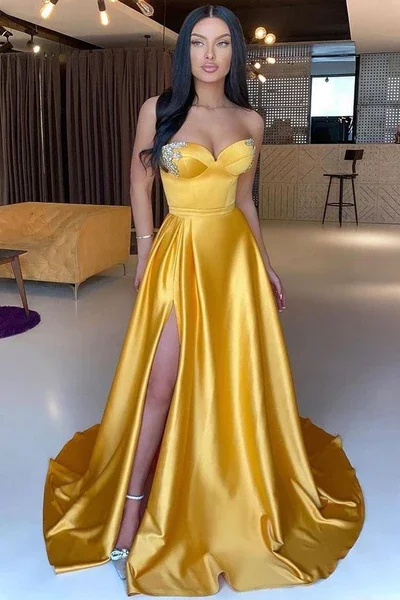 Soft pastels for prom dress styles-MERMAID SWEETHEART FLOOR-LENGTH HIGH SPLIT SLEEVELESS BACKLESS BEADED PROM DRESS gh2037 Soft pastels for prom dress styles-MERMAID SWEETHEART FLOOR-LENGTH HIGH SPLIT SLEEVELESS BACKLESS BEADED PROM DRESS gh2037