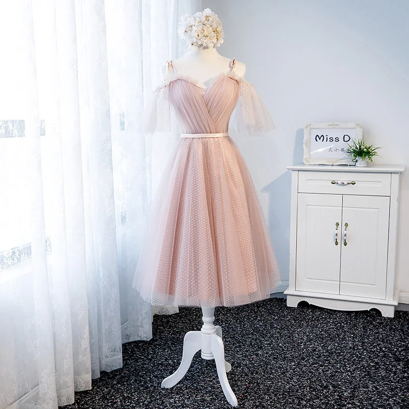 Unique high-fashion prom dresses for teens-Pink tulle short prom dress, homecoming dress 7989 Unique high-fashion prom dresses for teens-Pink tulle short prom dress, homecoming dress 7989