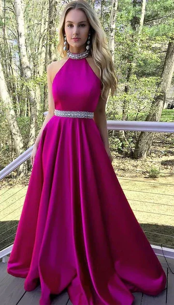 V-neck prom dresses for an elegant style-Prom Dress For Teens Halter Neckline, Prom Dresses, Graduation School Party Gown gh2193 V-neck prom dresses for an elegant style-Prom Dress For Teens Halter Neckline, Prom Dresses, Graduation School Party Gown gh2193