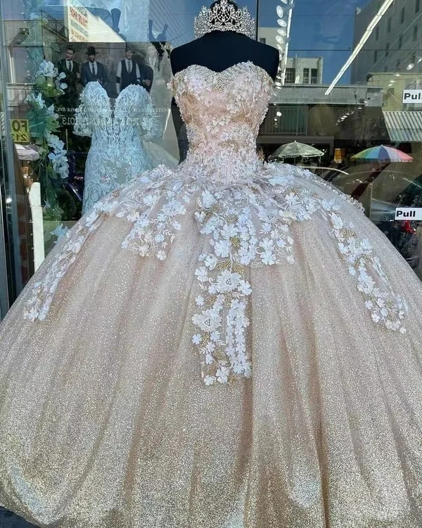 Flattering prom dresses for every shape-SKY BLUE SCOOP NECK QUINCEANERA AND FORMAL DRESS gh943