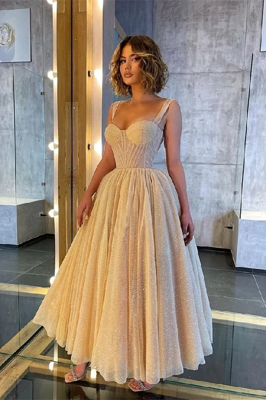 Flowing prom dresses with chiffon fabric-Straps Sweetheart Glittering Prom Dress gh680 Flowing prom dresses with chiffon fabric-Straps Sweetheart Glittering Prom Dress gh680