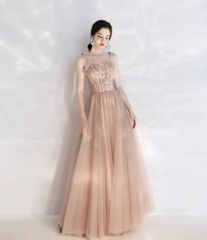 Sparkling sequin gowns for prom-Stylish tulle lace long prom dress A line evening dress 10397 Sparkling sequin gowns for prom-Stylish tulle lace long prom dress A line evening dress 10397