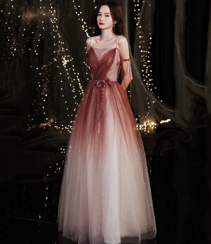 Prom dresses for spring break-Stylish tulle long A line prom dress evening dress 8668 Prom dresses for spring break-Stylish tulle long A line prom dress evening dress 8668