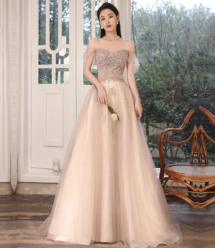 Satin prom dresses with sleek finish-Stylish tulle sequins long prom dress evening dress 8714 Satin prom dresses with sleek finish-Stylish tulle sequins long prom dress evening dress 8714