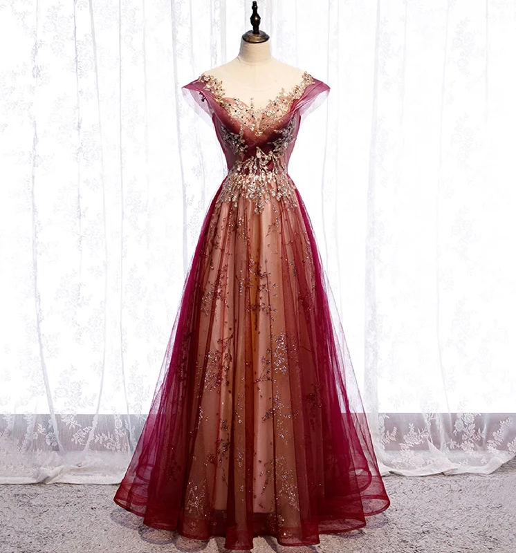Prom dresses fashion trends-Stylish tulle sequins long prom dress evening gown 10003 Prom dresses fashion trends-Stylish tulle sequins long prom dress evening gown 10003