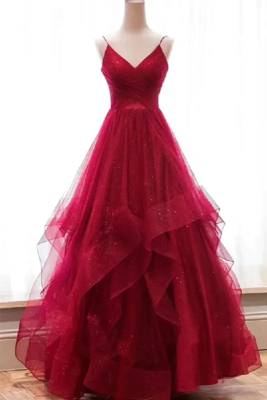 Trendy prom dresses for fashion-conscious teens-V-neck A-line Sparkly Long Prom Dresses gh1161 Trendy prom dresses for fashion-conscious teens-V-neck A-line Sparkly Long Prom Dresses gh1161