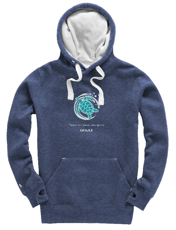 SPECIAL OFFER- Ultra Premium Hoodie - Unisex - NAVY MELANGE - LARGE